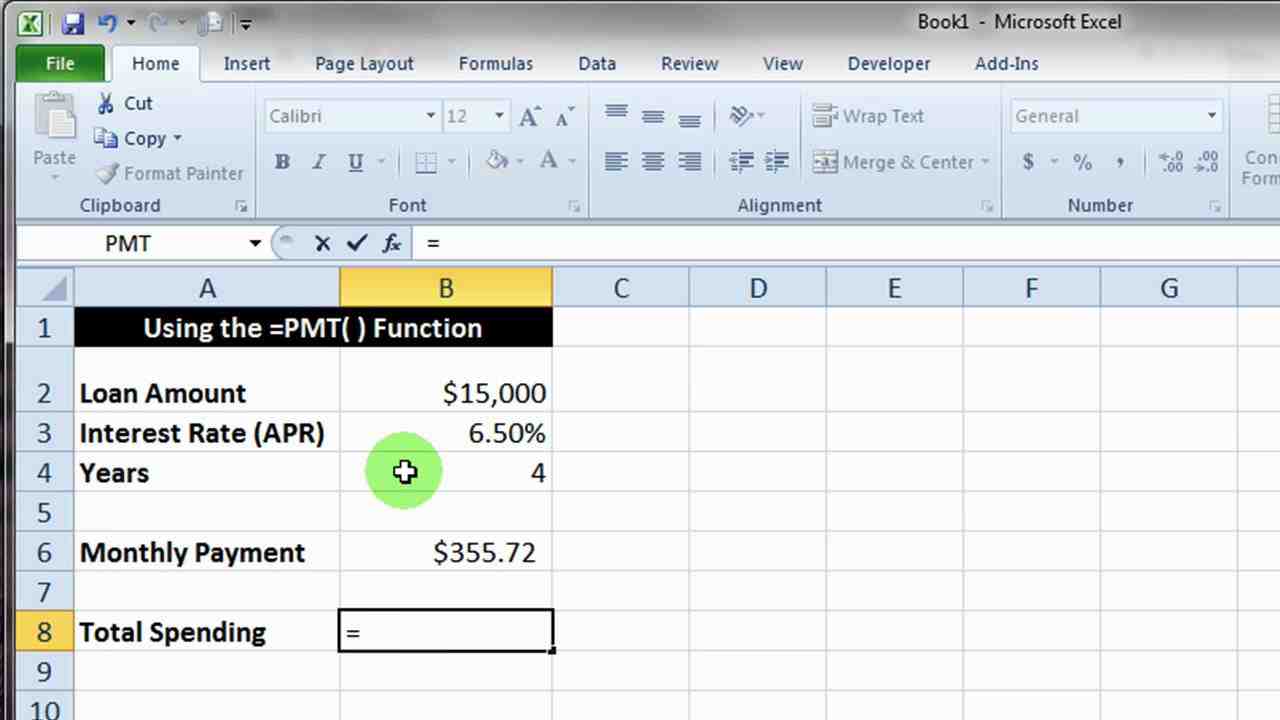 Comment calculer leasing Excel ?